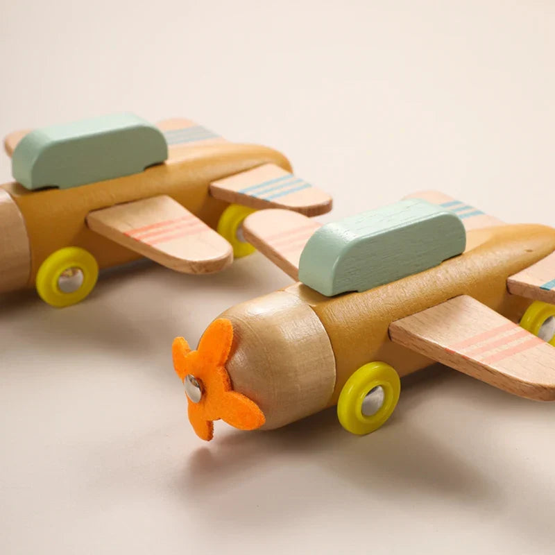 Creative Wooden Airplane Toy – For Hours of Playful Fun