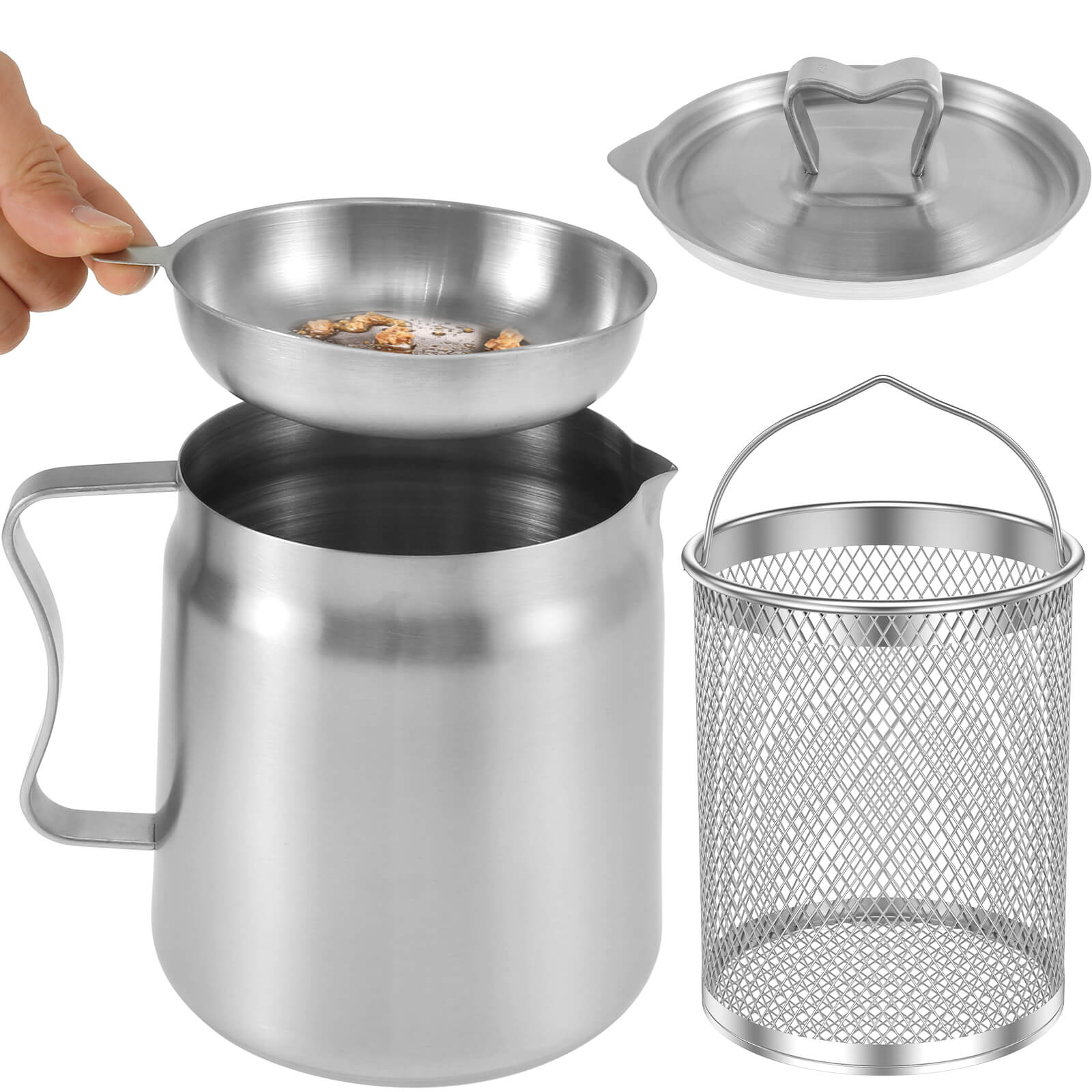 CookEase Oil-Saving Frying Pan | Versatile stainless steel frying solution for crispy, oil-light dishes