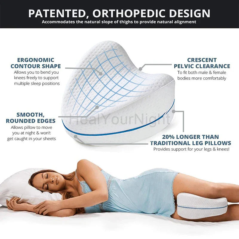 Orthopaedic Memory Foam Leg Pillow - ComfortFoam