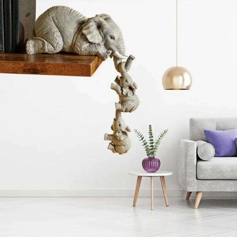 Cute Elephant Figurine - Charming Home Decoration