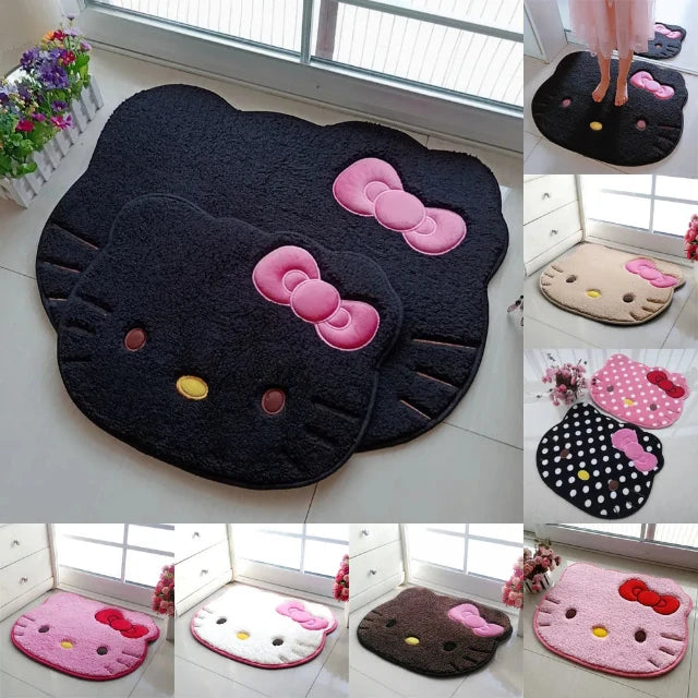 SoftKit Hello Kitty Floor Mat | Luxurious Anti-Slip Rug for Home and Car