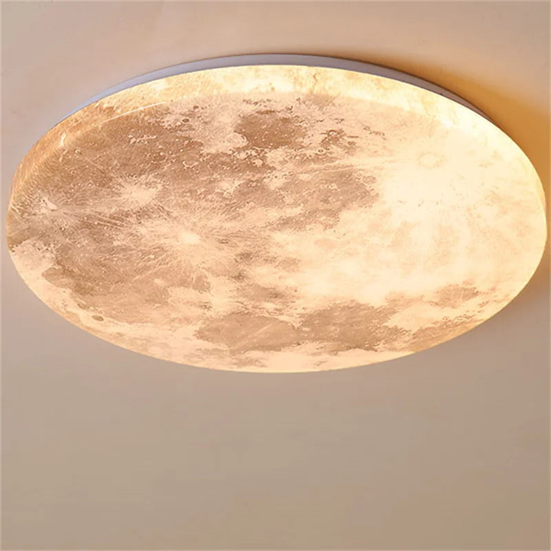 MoonAura Moon LED Lamp | Dimmable | Ø26-40 cm | Colour Change with Remote Control | Suitable for Bedroom, Hall & Bathroom | Modern Minimalist Style | Energy Efficient | Easy Installation