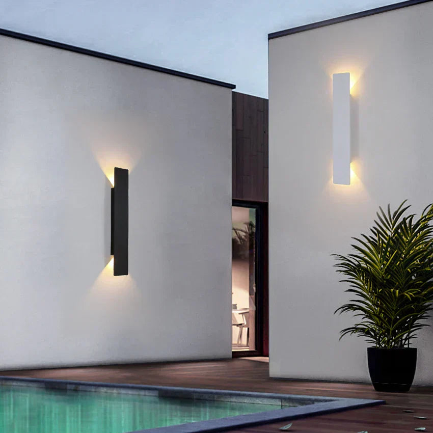 AquaLine LED Outdoor Wall Lamp – Sleek Design with Weather-Resistant Housing