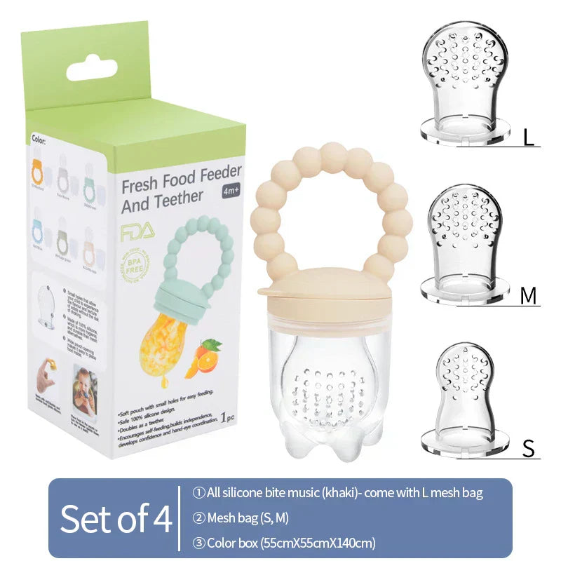 Fruit Teether for Babies – Safe Chewing & Learning to Eat Independently (Buy 1 Get 1 FREE Promotion)