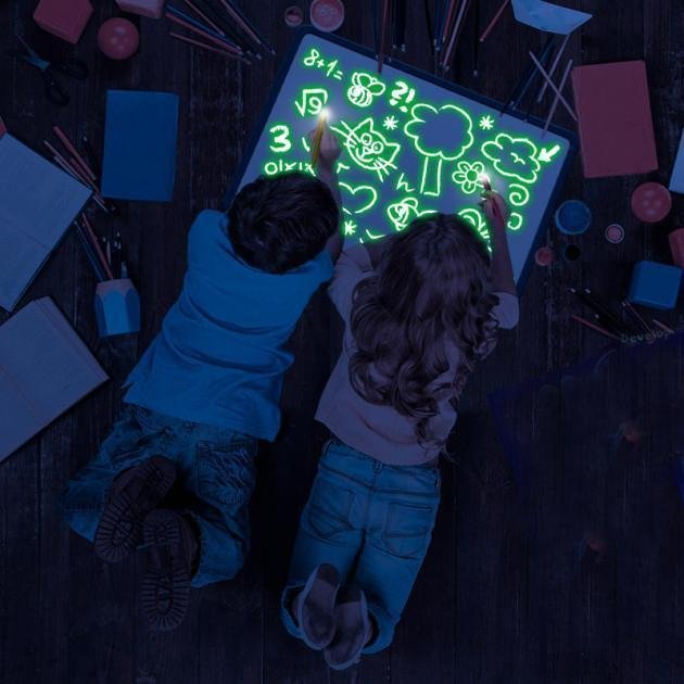 Light Board for Drawing Without Colour for Children – Reusable & Magical