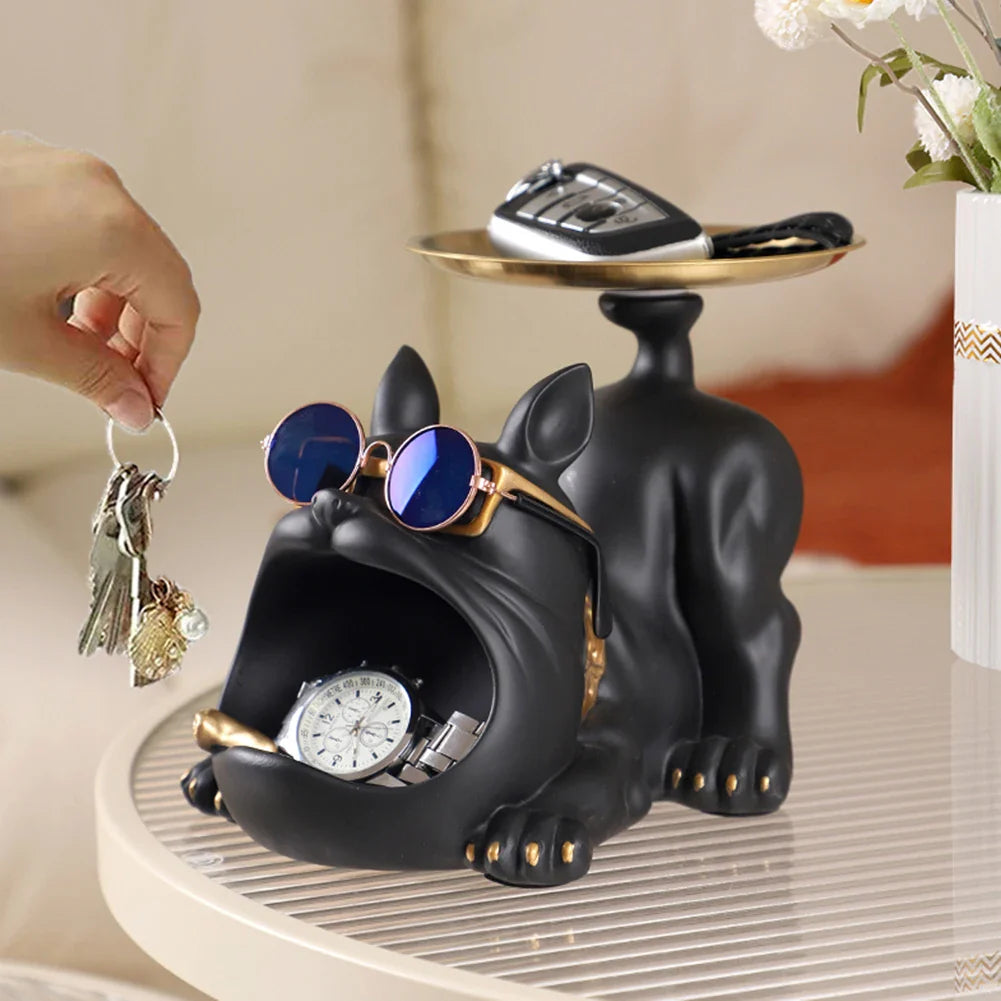 Chic Dog Figurine - Playful & Stylish Decor