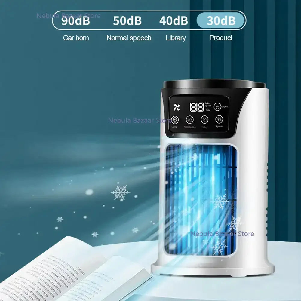 AirPure Mini – 3-in-1 Air Cooler with Humidifier & Air Purifier – Portable – USB – Quiet – 300ml Water Tank