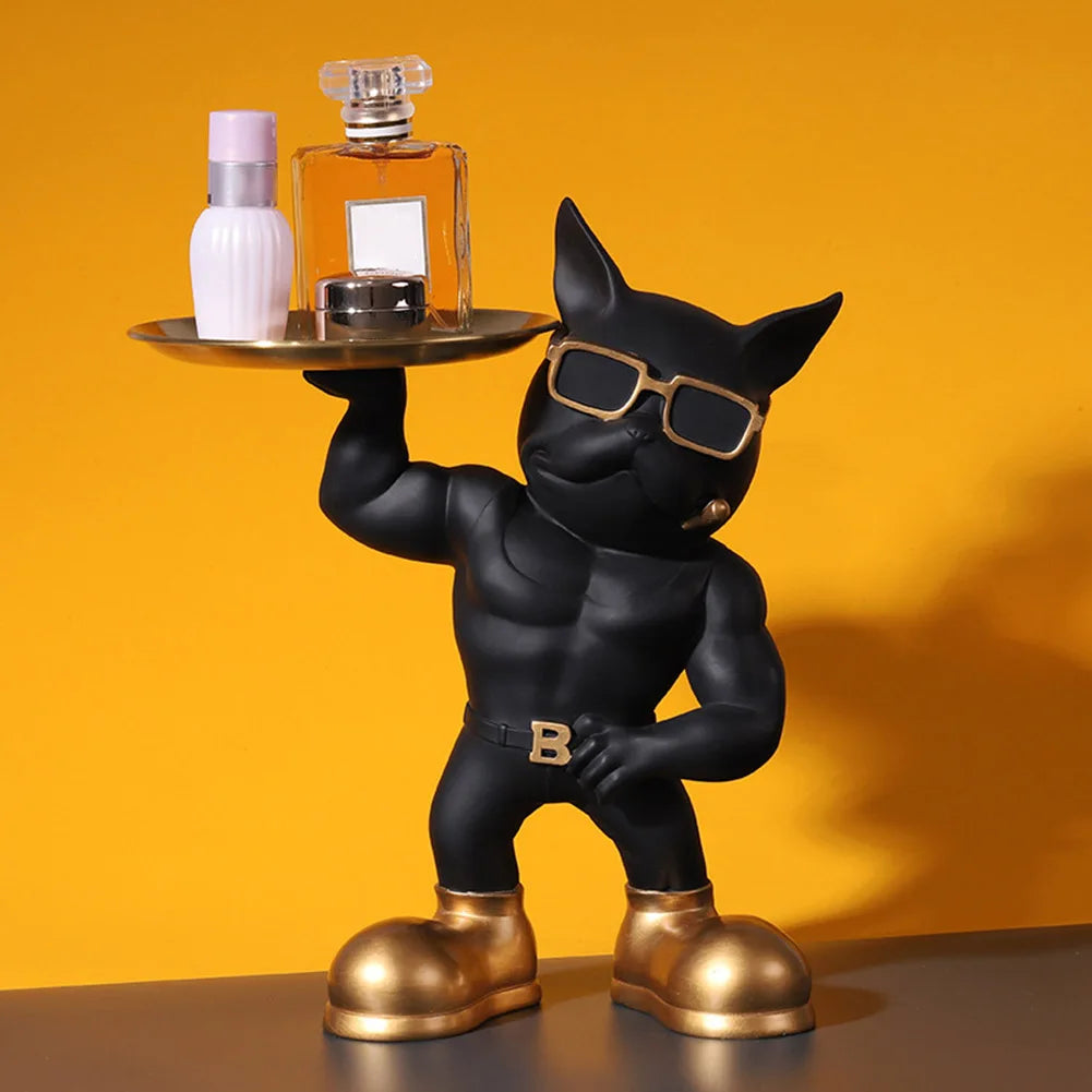 Chic Dog Figurine - Playful & Stylish Decor