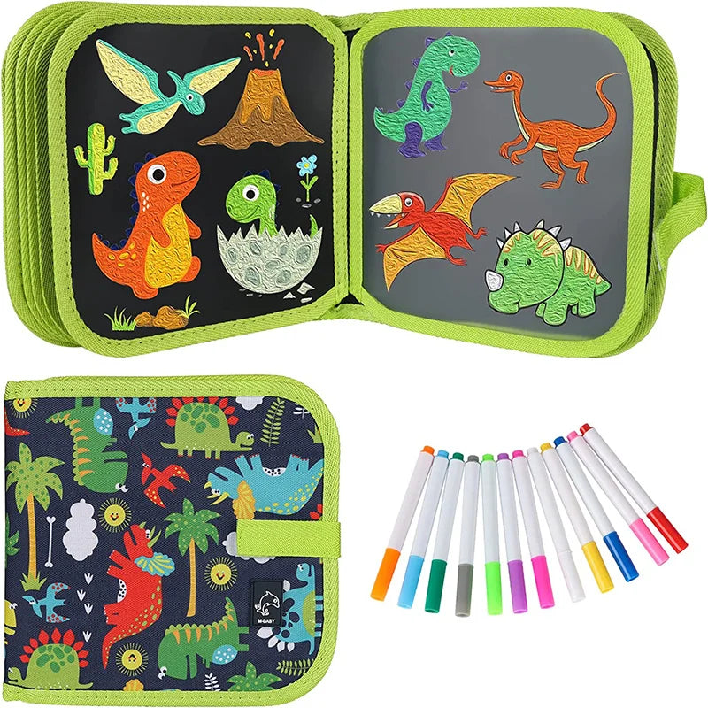 Dino Drawing Book – Reusable Drawing Fun for Children