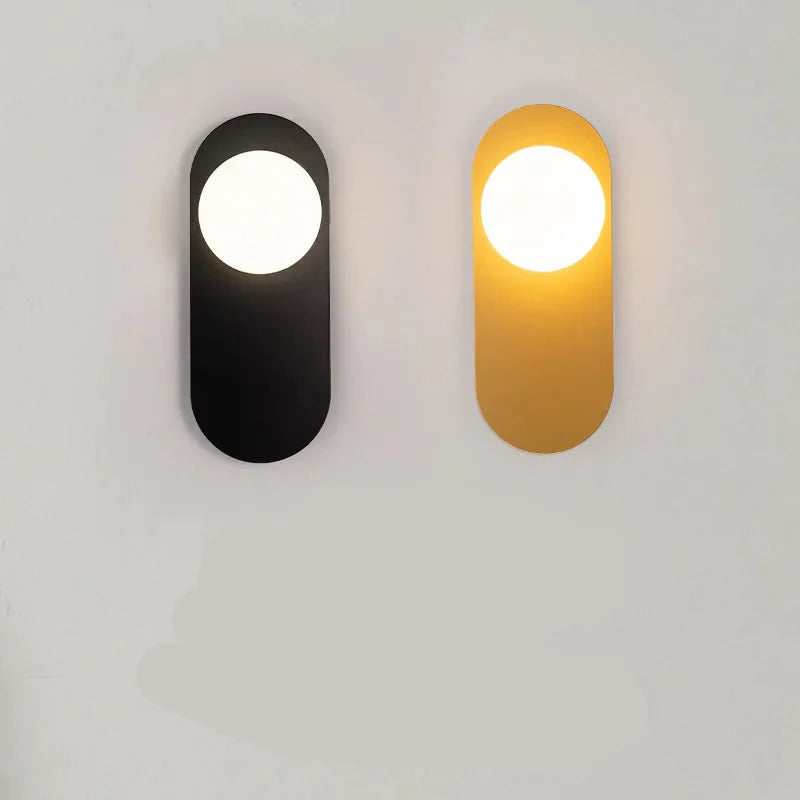 NoctisLume Oval Wall Lamp | Elegant and space-saving LED sconce for bedroom, hallway, and reading areas