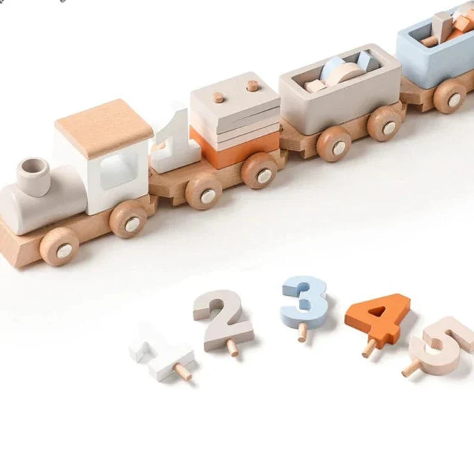 Creative Wooden Train – For Educational Play Fun