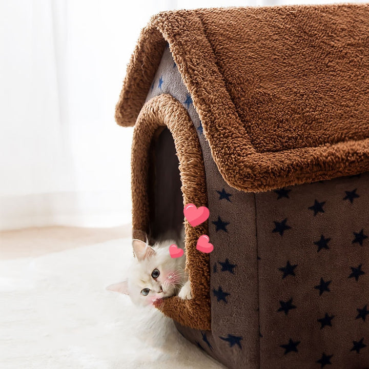 Fluffy Pet House - Comfortable Sleeping Place for Your Pet