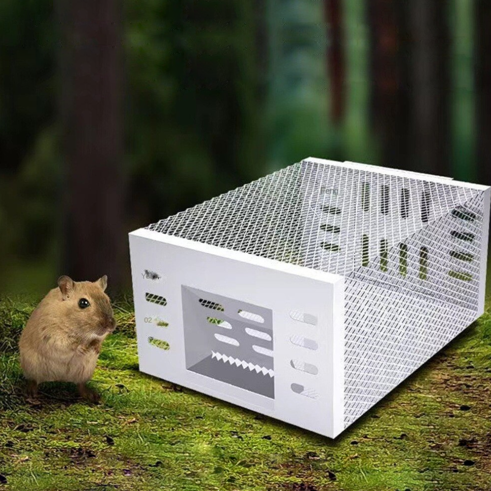 Humane Mouse Trap – Reusable, Spacious Live Catch Cage for Safe & Ethical Rodent Control