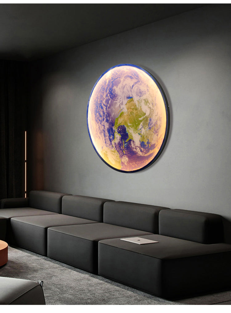 3D LED Moon and Earth Lamp - Unique Ceiling and Wall Lighting