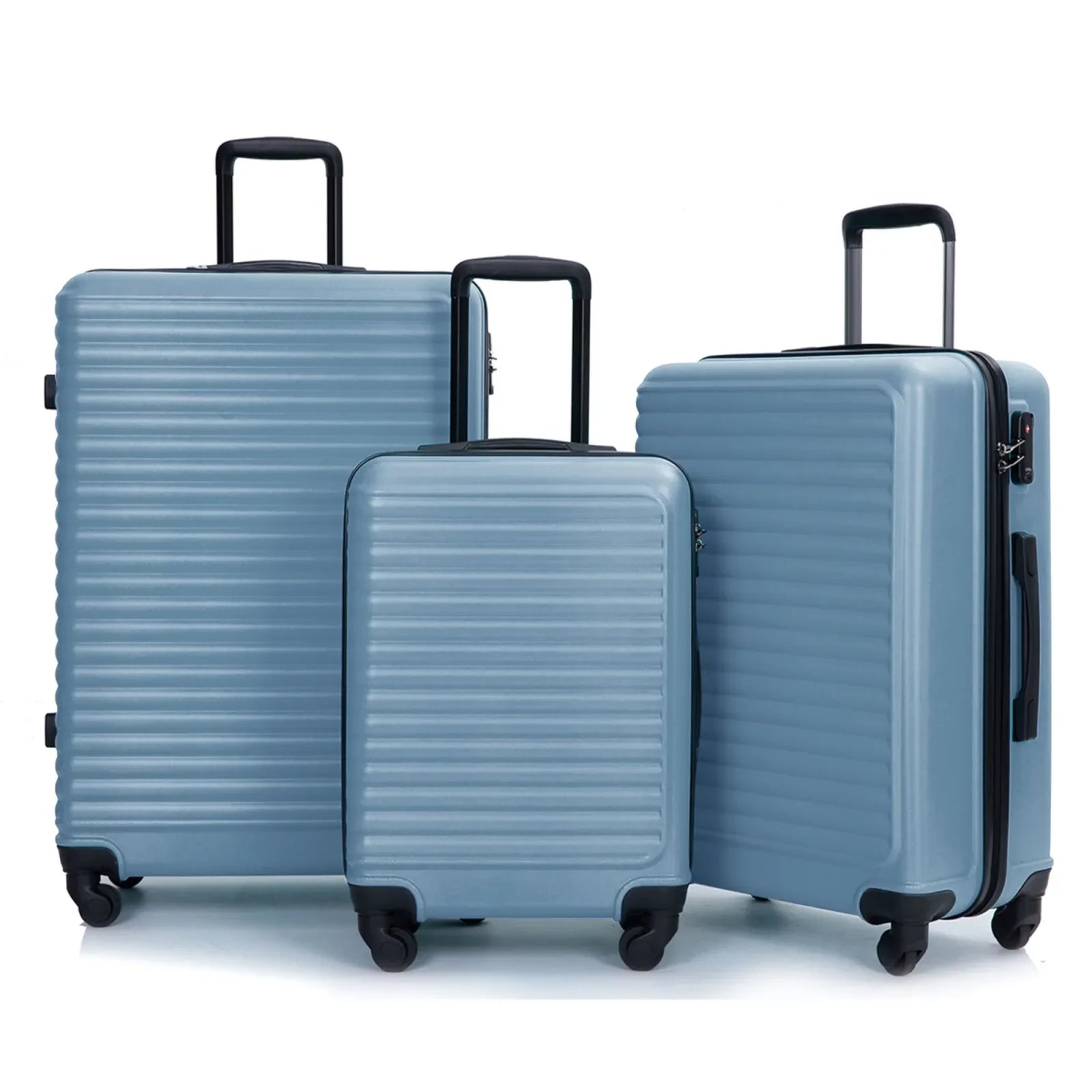 3-Piece Blue ABS Hard Shell Luggage Set – Belgrado