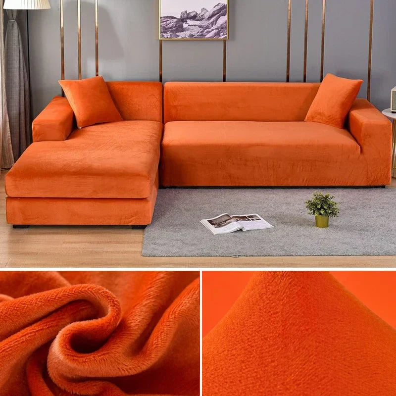 Stretch Velvet Sofa Cover with Luxurious Finish – Sofina