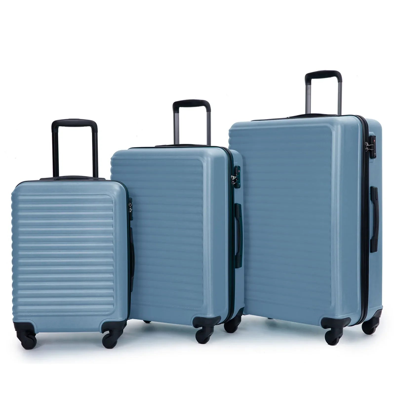 3-Piece Blue ABS Hard Shell Luggage Set – Belgrado