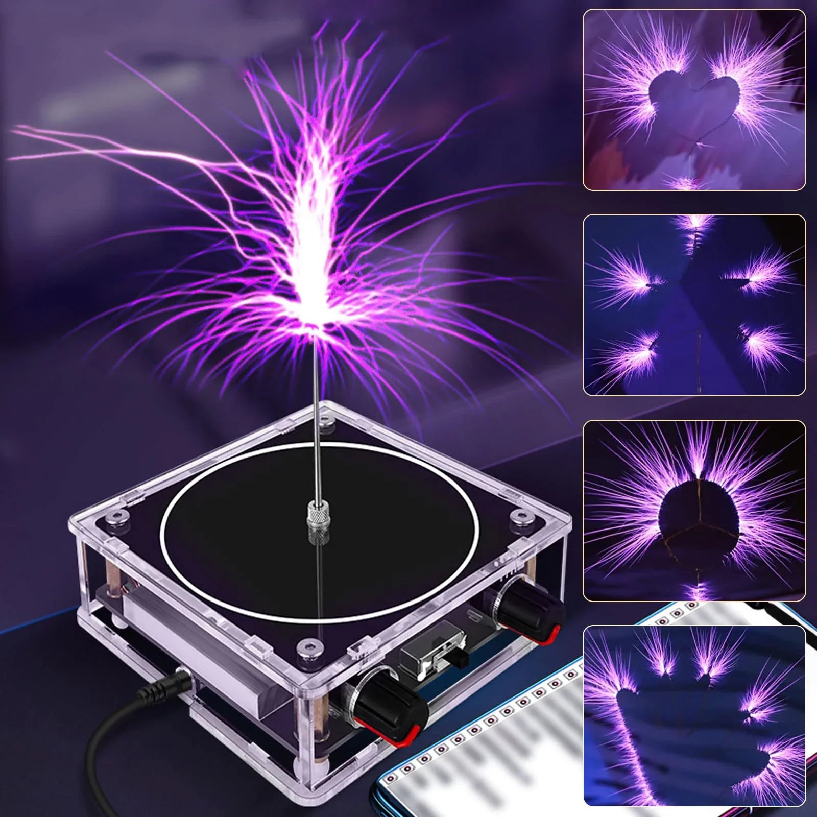 ElectraVista Lightning Speaker | Wireless Bluetooth Speaker with Customizable Light Display