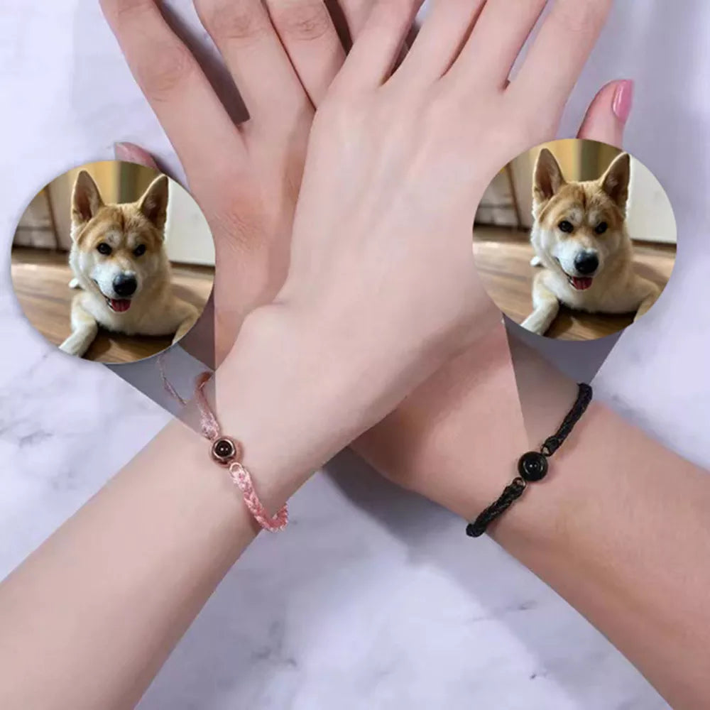 LuxeView Memory Projection Bracelet | Stylish photo wristband with advanced image display