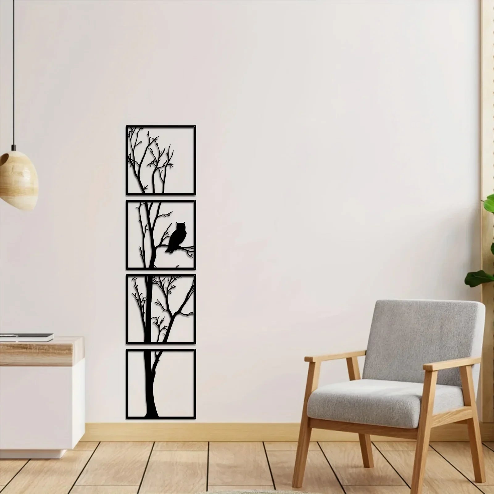 Wall Decoration Tree and Owl - Minimalistic and Stylish