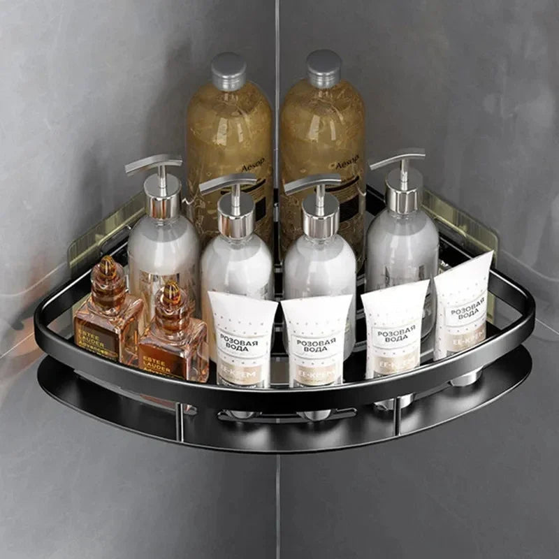 Aluminium Wall Shelf for Bathroom Corners - Cornerix
