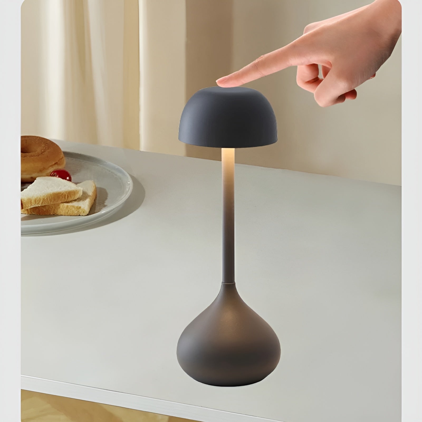 Wireless Dimmable Mushroom Table Lamp – GlowMush