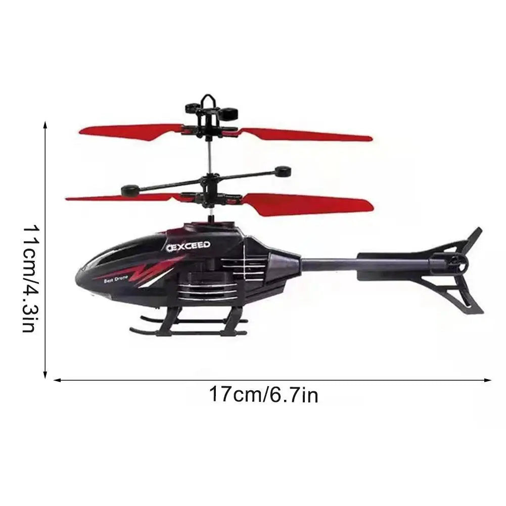 2-Channel RC Helicopter – Controllable Toy for Children with Rechargeable Function