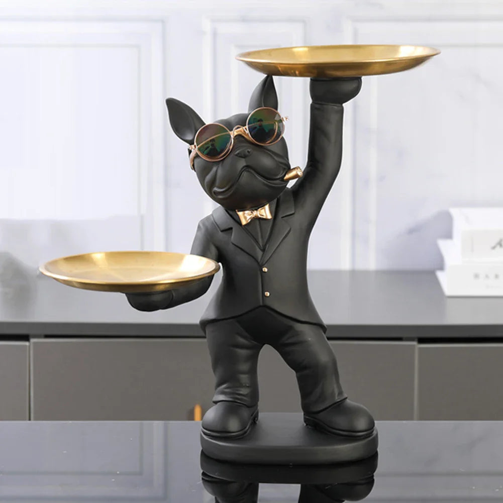 Chic Dog Figurine - Playful & Stylish Decor