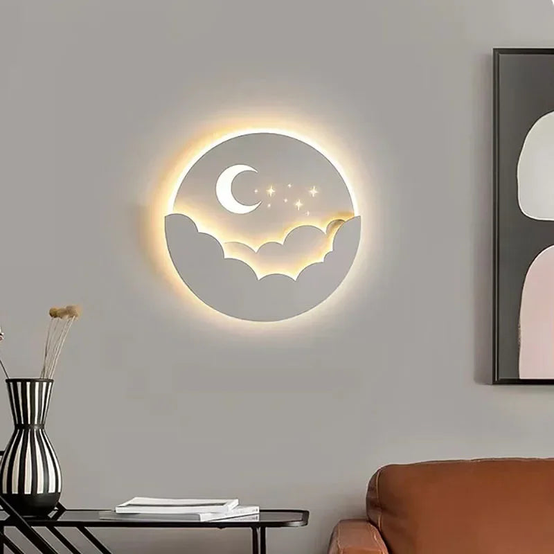 Magical LED Wall Lamp with Moon and Stars │ Create an Enchanting Atmosphere in Your Room