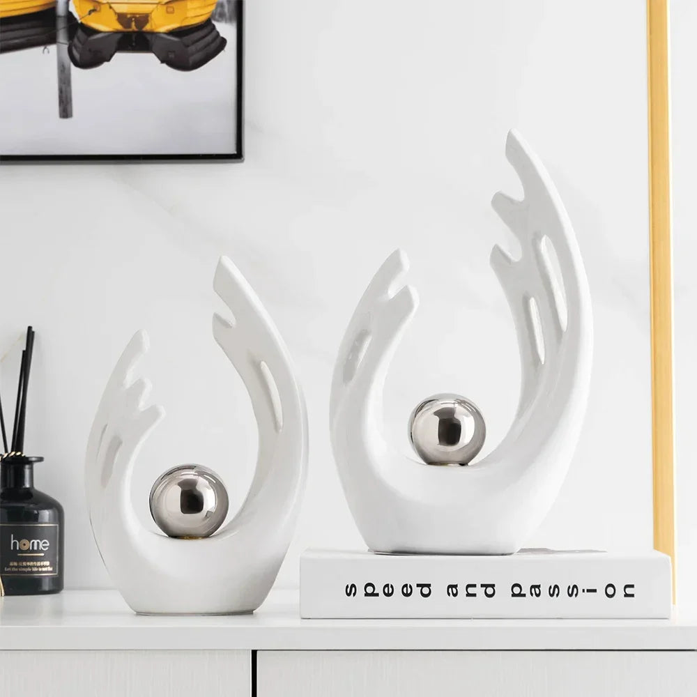 ZenAura Sculpture Set – Modern and Elegant