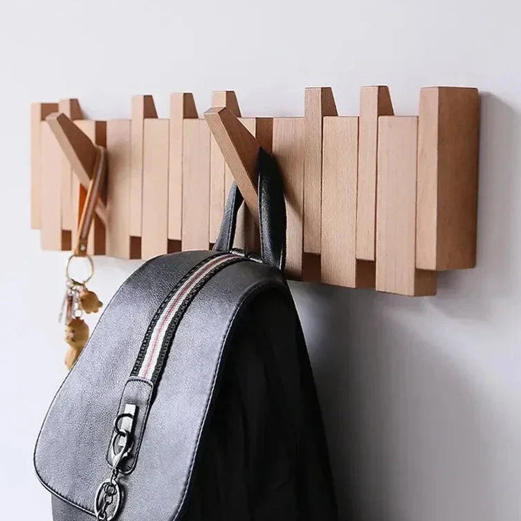 OpulenceHook Magnetic Wall Hanger | Elegant wooden hooks for stylish entryway storage