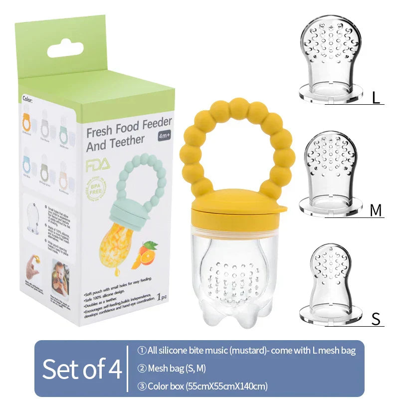 Fruit Teether for Babies – Safe Chewing & Learning to Eat Independently (Buy 1 Get 1 FREE Promotion)