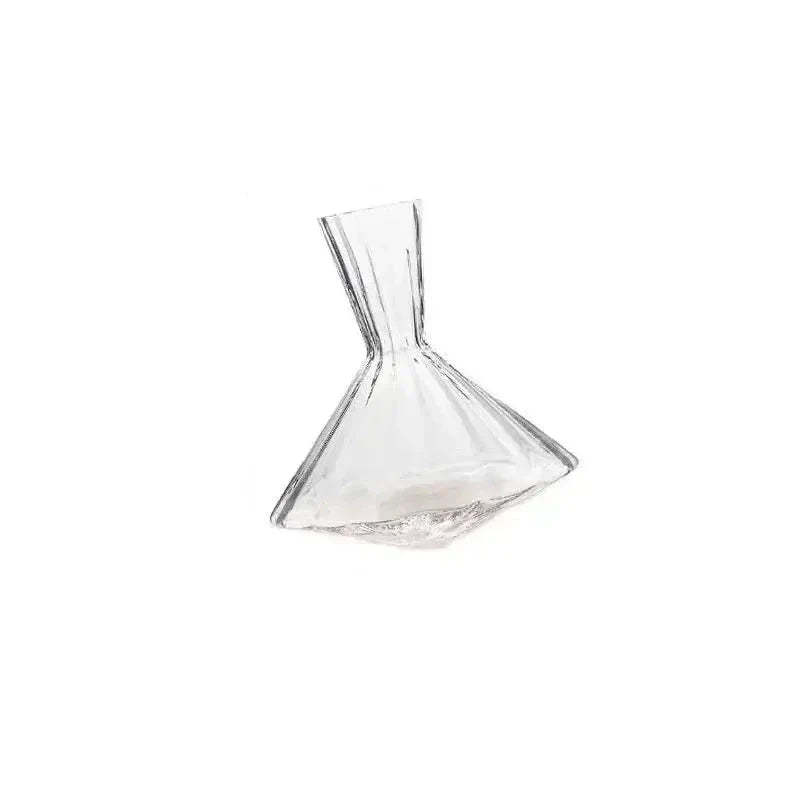 LuxeSwirl Crystal Decanter | 360° Rotating Glass Carafe for Wine, Whiskey & Champagne