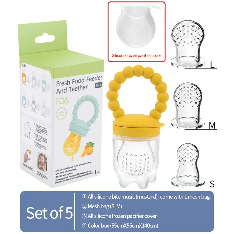 Fruit Teether for Babies – Safe Chewing & Learning to Eat Independently (Buy 1 Get 1 FREE Promotion)