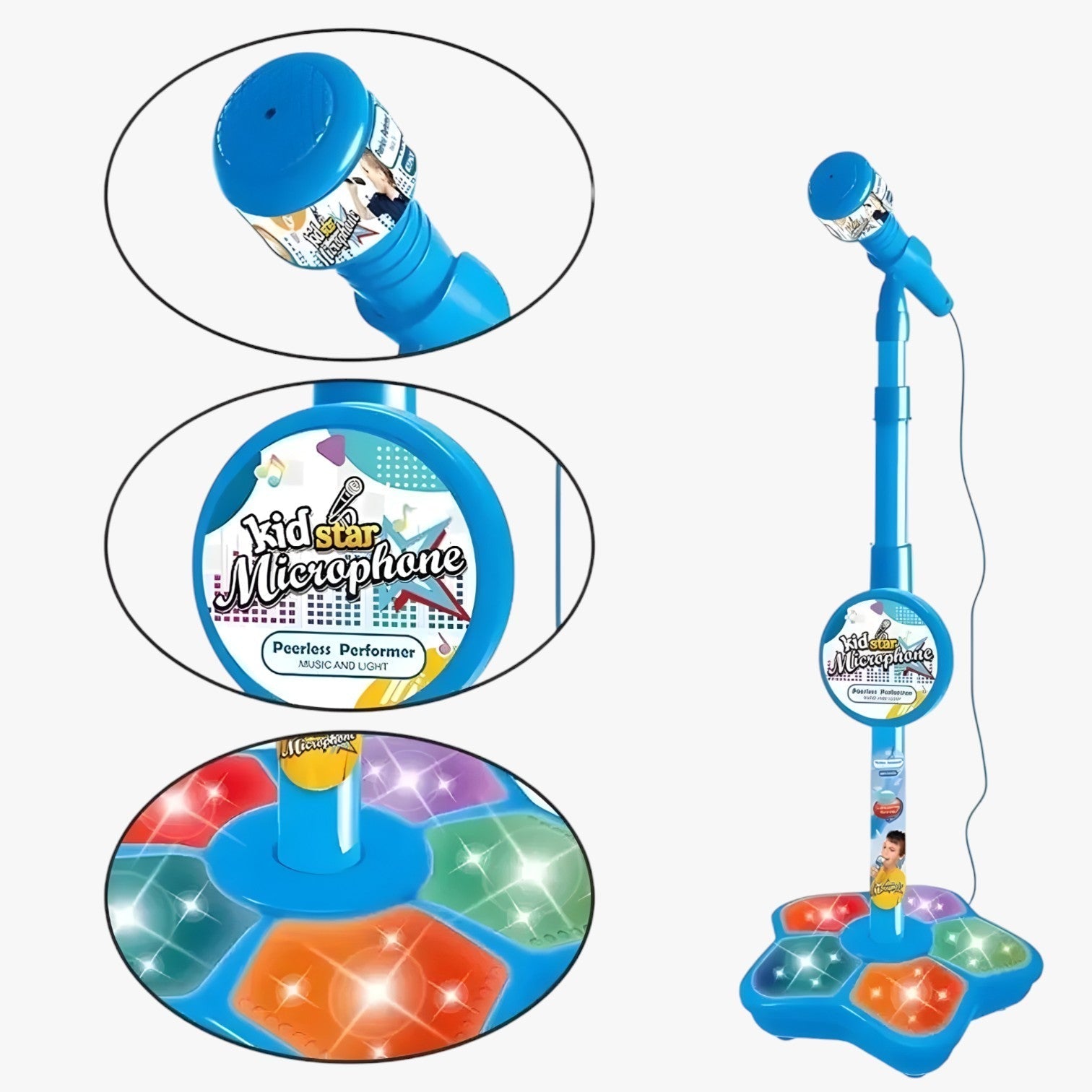 Children's Microphone with Height-Adjustable Stand – SoundFun Stage