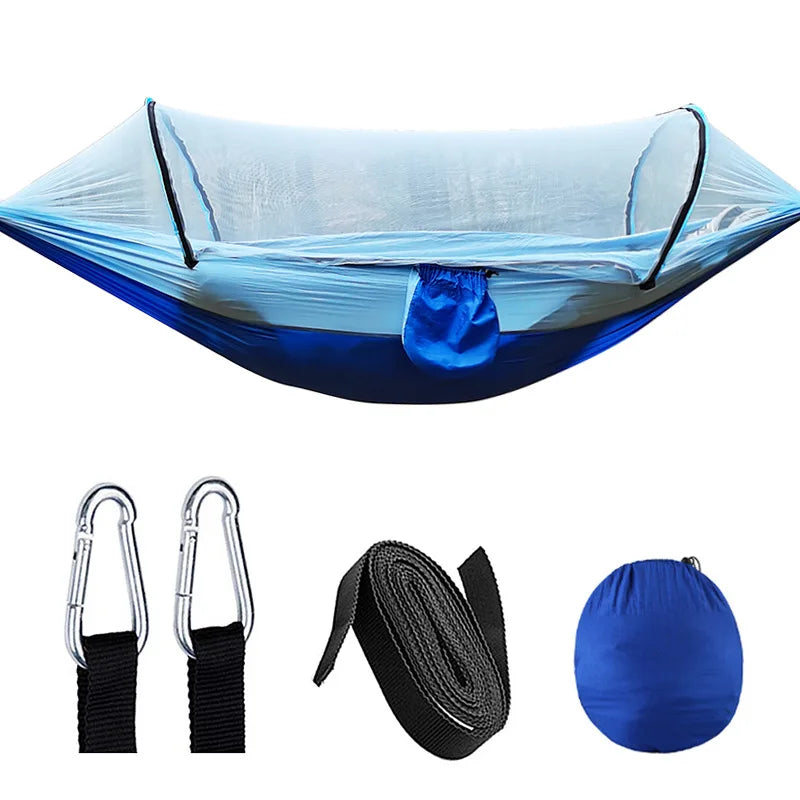 Outdoor Hammock with Mosquito Net – SkyNest