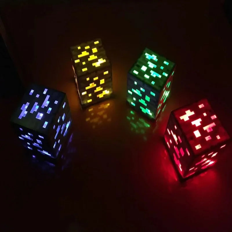 Playful LED Block Lamps - Creative Lighting for Gamers