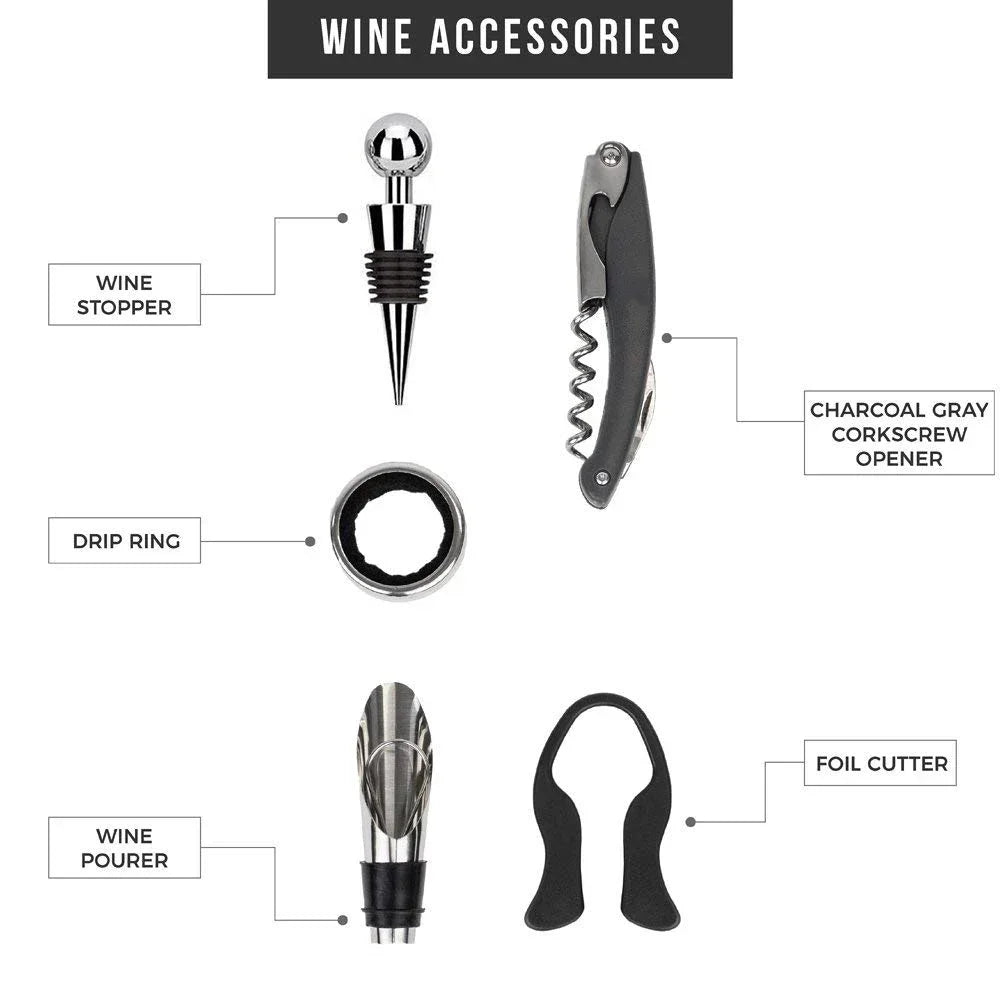 Wine Bottle Wonder Set - For Carefree Enjoyment of Wine