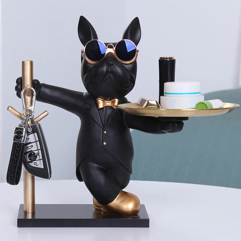 Chic Dog Figurine - Playful & Stylish Decor