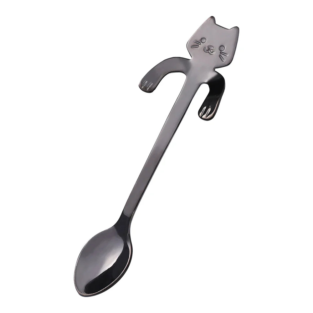 Mini Cat Spoon in Stainless Steel - Whiskra