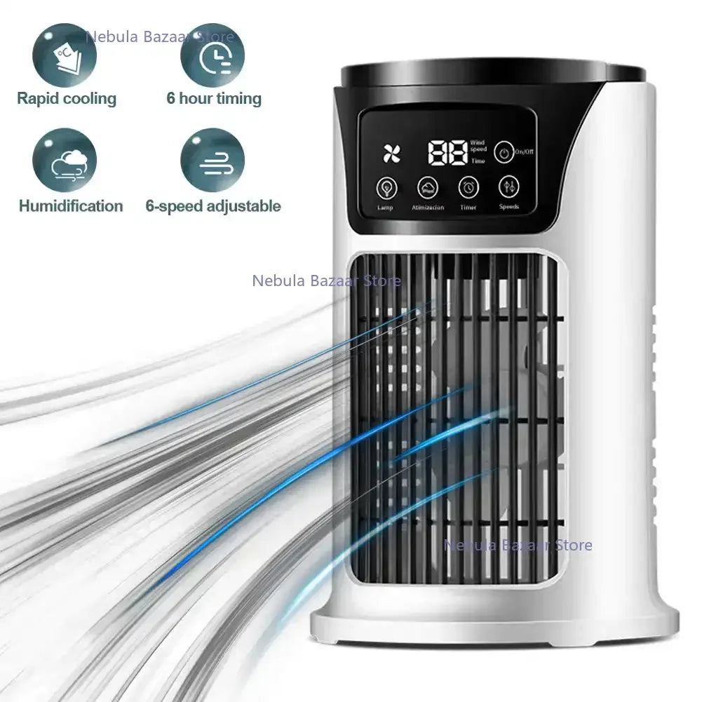 AirPure Mini – 3-in-1 Air Cooler with Humidifier & Air Purifier – Portable – USB – Quiet – 300ml Water Tank