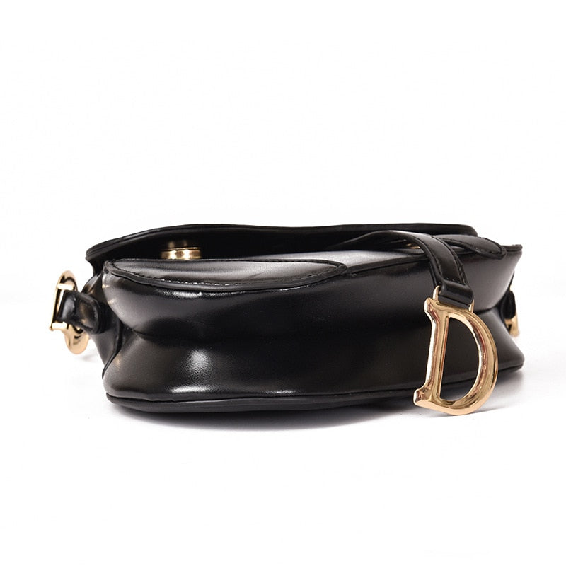 Sandsberg - luxurious women's shoulder bag - exclusive PU leather saddle bag