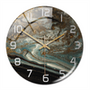 Stylish Wall Clock with Marble Effect – MarbleTime