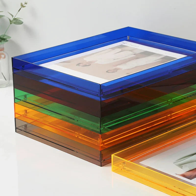 Double-Sided Acrylic Photo Frame - Stylish and Transparent Photo Display