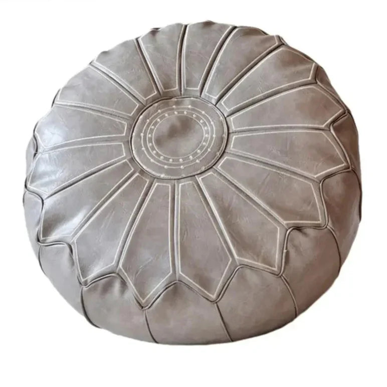 Luxury Leather Pouffe – Comfort and Design