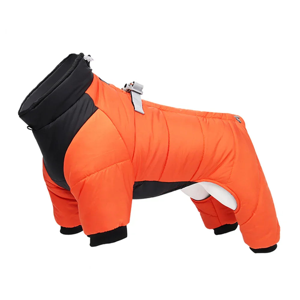 FurLuxe Waterproof Winter Coat with Harness - Dog Coat for Small and Medium-Sized Dogs