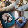 FurHaven Deluxe Dog Lounger | Long plush, washable pet bed for dogs and cats
