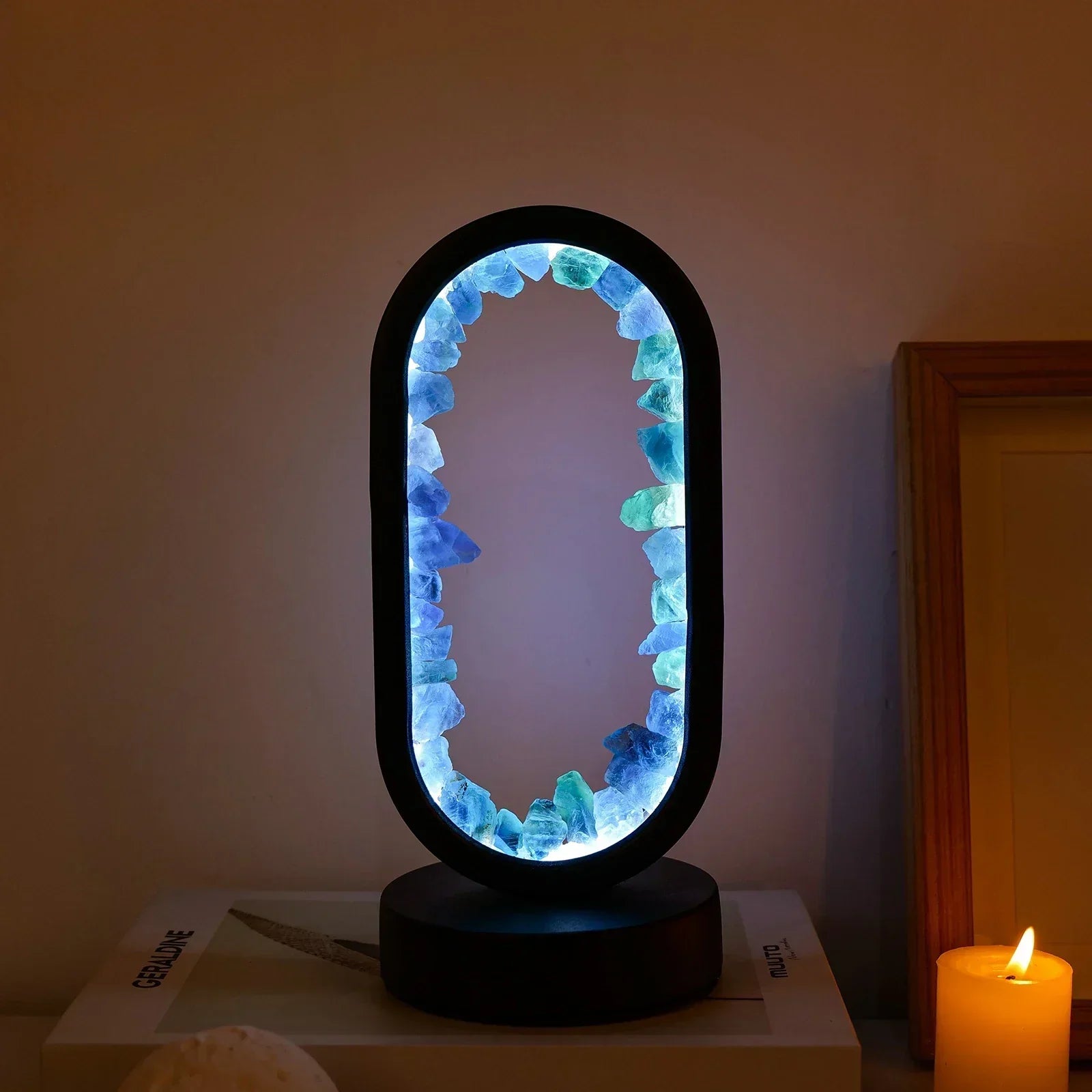 Elegant Amethyst Crystal Lamp – Ambient LED Lighting for Relaxation