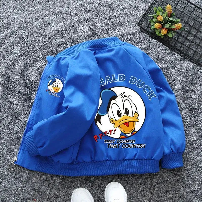 Baby Jacket with Donald Duck Print – Perfect Windbreaker for Spring and Autumn