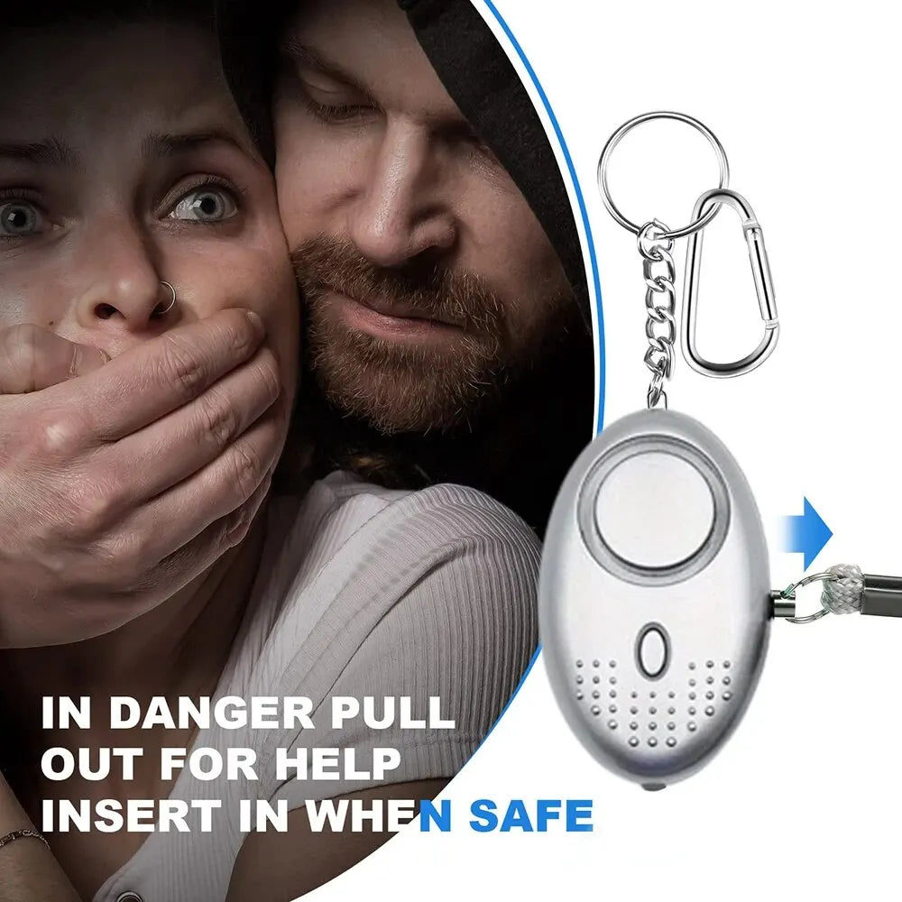 Personal Safety Alarm with LED Light (130 dB) – SafeSound